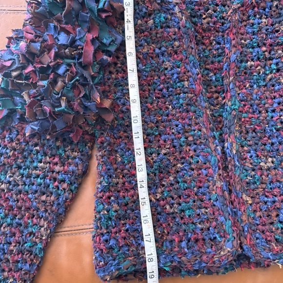 Beautiful Rockabilly Vintage Hand Woven Cropped Sweater Jacket Rockabilly - Picture 8 of 13